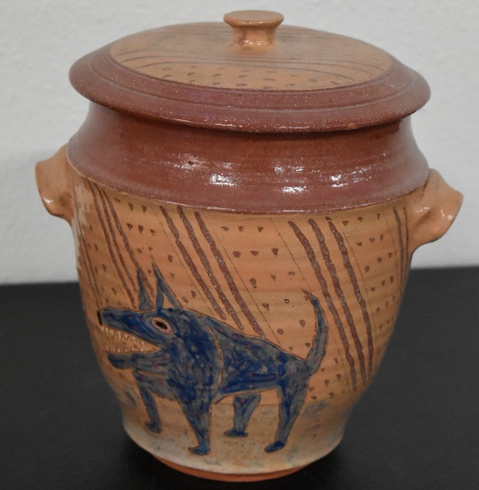 LIDDED WOLF POT!