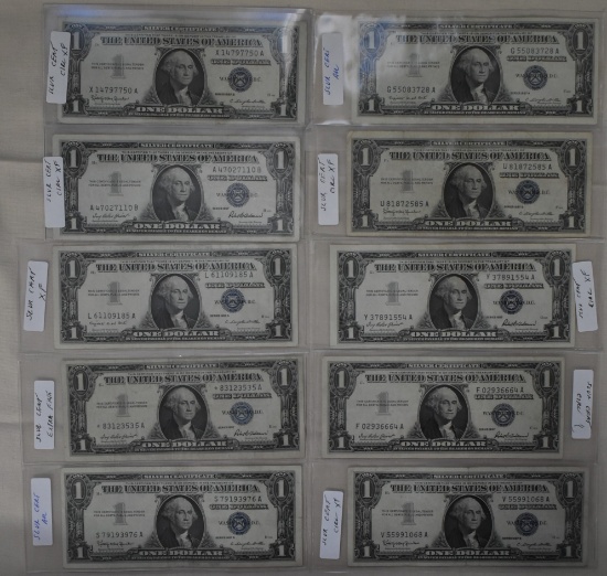 ONE DOLLAR SILVER SERTIFICATES!
