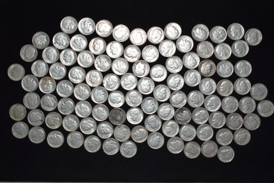 2 ROLLS OF SILVER DIMES!