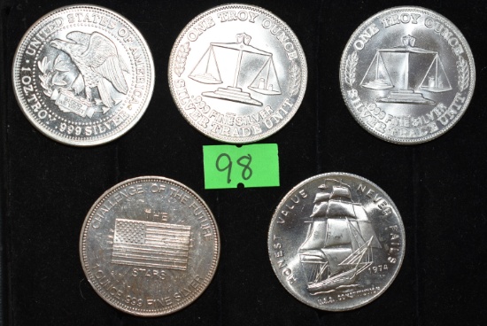 5 SILVER COINS!
