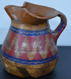 MEXICAN CLAY POTTERY PITCHER!