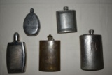 5 RARE OLD FLASKS!