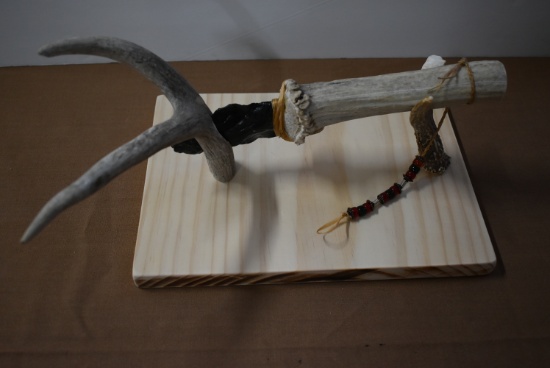 SIGNED TOM VIETOR ANTLER KNIFE!