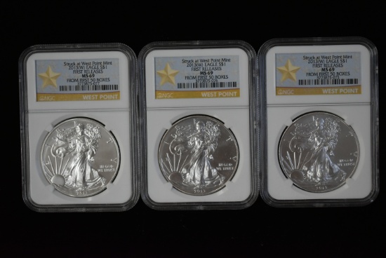 WEST POINT MINT SILVER EAGLES!