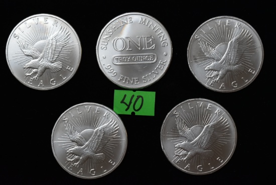 1 OZ SILVER EAGLES!