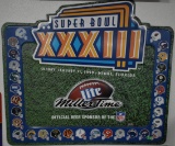 2 SIDED ART MILLER SUPER BOWL TIN!