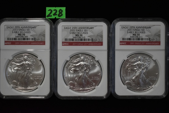 35TH ANNIVERSARY SILVER EAGLE COINS!
