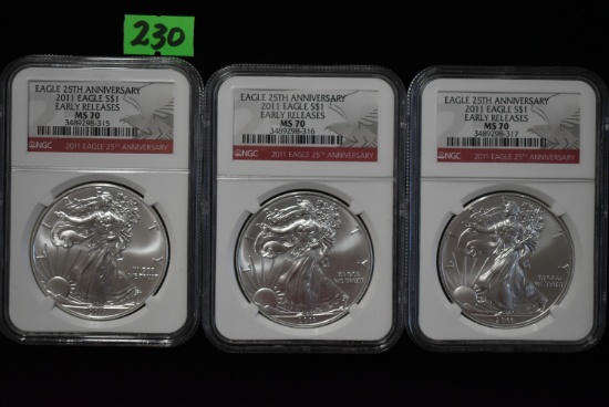 35TH ANNIVERSARY SILVER EAGLE COINS!