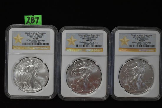 WEST POINT MINT SILVER EAGLES!