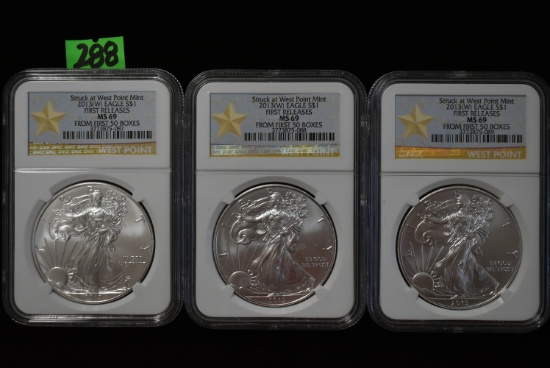 WEST POINT MINT SILVER EAGLES!