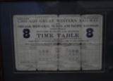 1945 RAILROAD TIME TABLE!!