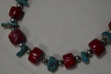 EXCEPTIONAL CORAL & TURQUOISE STRAND!!!