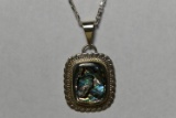 STERLING & ABALONE NECKLACE!