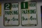 VINTAGE PARKING SIGNS!!