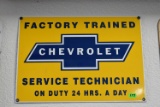 CHEVY SERVICE TECH METAL SIGN!