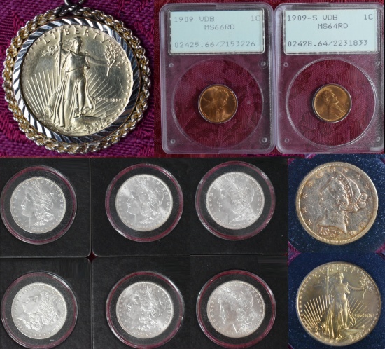 COINS & GOLD!!! TWO AUCTIONS SEE DETAILS!!!