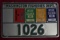 VINTAGE COMMERCIAL FISHING LICENCE PLATE!!!