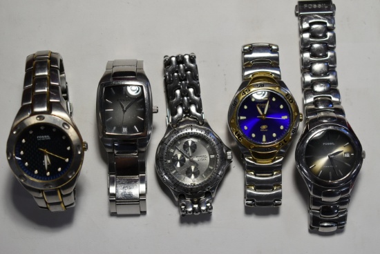 5 FOSSIL COLLECTOR WATCHES!!