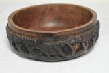 CARVED AFRICAN BOWL!!