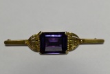 GOLD & AMETHYST BROACH!!!