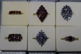 STERLING & GENUINE STONE RINGS!!!