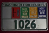 VINTAGE COMMERCIAL FISHING LICENCE PLATE!!!
