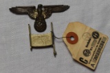 WWII SS CAP BADGE!!