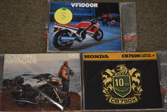 NEW OLD STOCK HONDA BROCHURES!!!