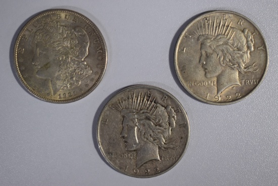 MORGAN AND PEACE DOLLARS!