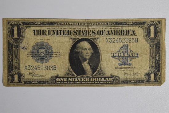1923 LARGE SILVER CERTIFICATE!!!