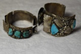 NATIVE AMERICAN STERLING WATCH CUFFS!!