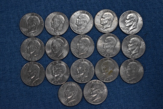 17 SILVER DOLLARS!!