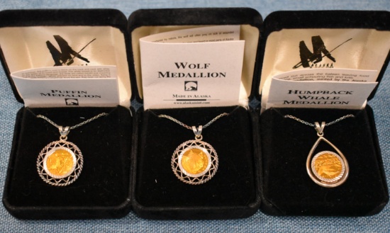 ALASKAN MEDALLION NECKLACES!!