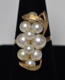 14KT GOLD & PEARL RING!!