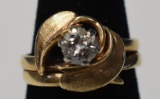 14KT GOLD & DIAMOND RING!!
