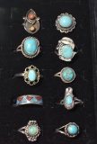 NATIVE AMERICAN STERLING RINGS!!
