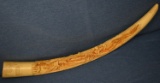 EXCEPTIONAL VINTAGE CARVED COMPOSITE TUSK!!