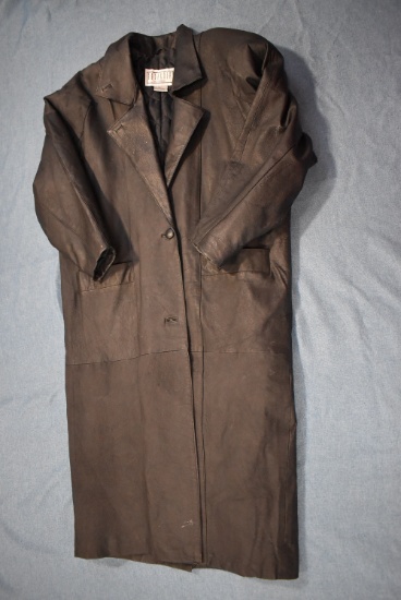 B.B. DAKOTA FULL LENGTH LEATHER COAT!!!