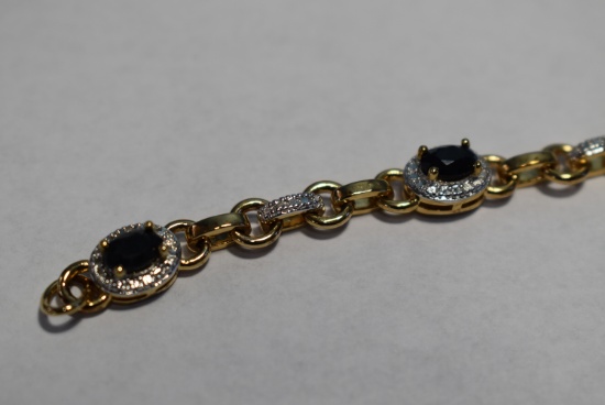 STUNNING DIAMOND & SAPPHIRE BRACELET!!