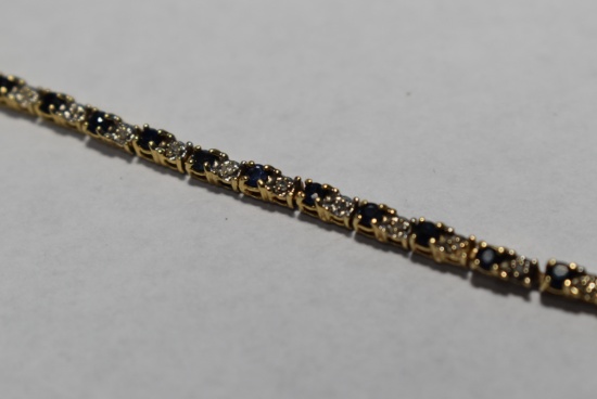 GOLD & SAPPHIRE BRACELET!!!