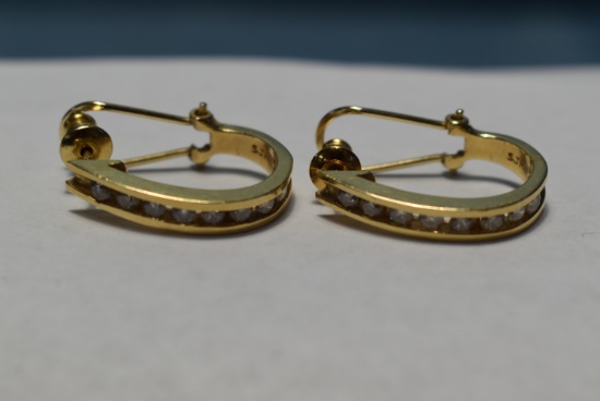 GOLD & DIAMOND EARRINGS!!!