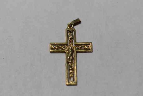 14KT GOLD CROSS PENDANT!!