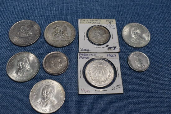SILVER COINS FROM AROUND THE WORLD!!