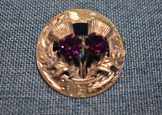 VINTAGE SCOTISH SILVER BROACH!!!