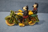 CAST IRON MICKEY & MINNIE