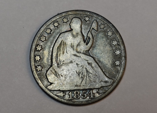 1854 SEATED LIBERTY HALF DOLLAR!!