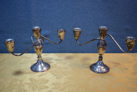 STERLING CANDLE STICKS!!