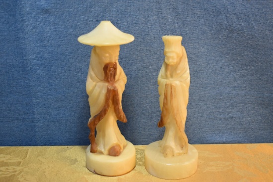 ANTIQUE ASIAN MARBLE STATUES!!