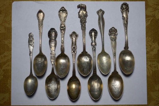 FANCY STERLING SPOONS!!!
