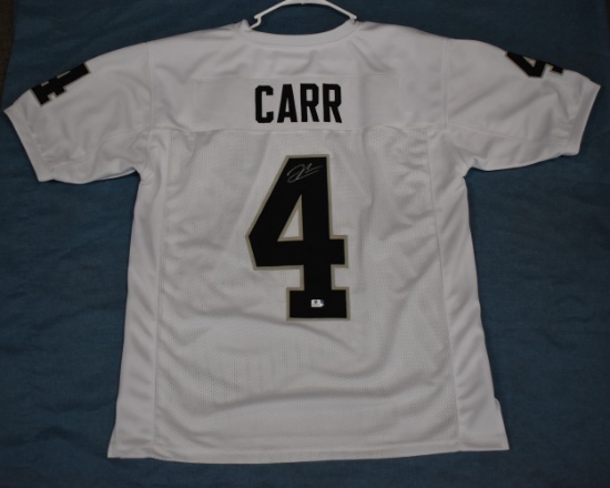 AUTOGRAPHED DEREK CARR #4 JERSEY!!